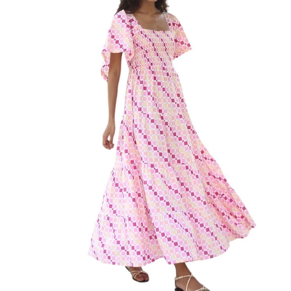 Beyond By Vera 1920 Rosie Fontainhas Pink Dress Xs